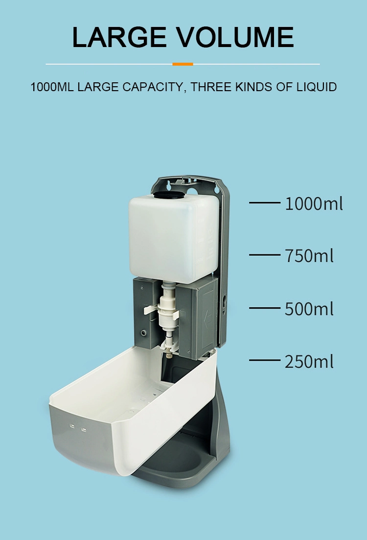 Battery Operated USB Charging Touchless Foaming Soap Dispenser on Table/Wall Mounted