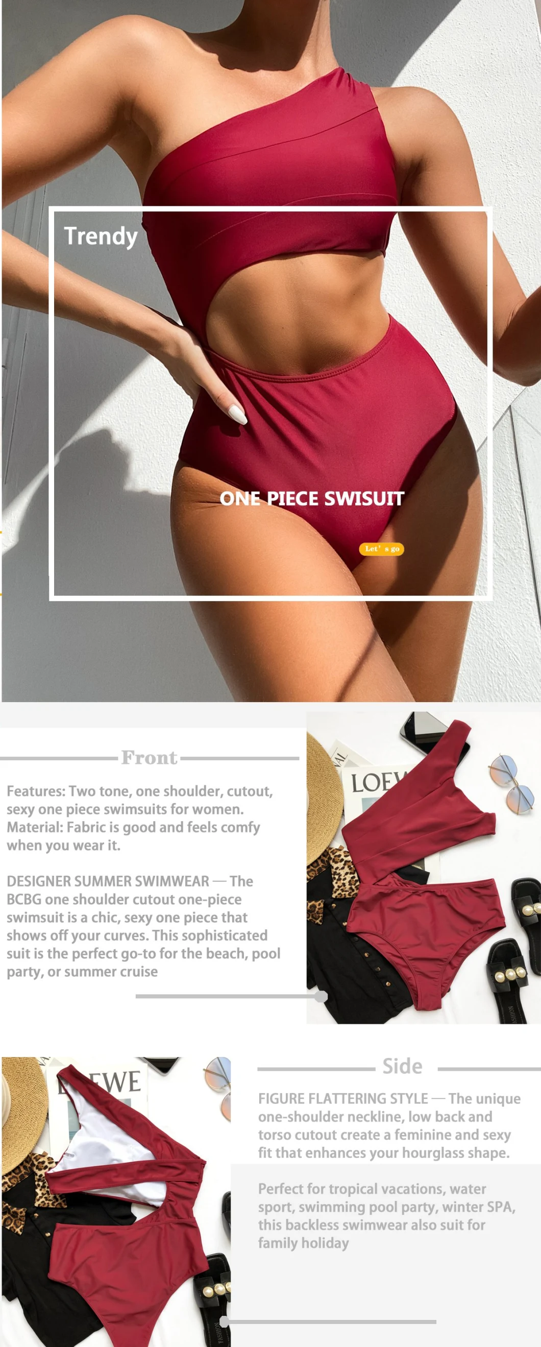 Wholesale One Piece Bikini Monokini Thong Blank Sexy Swimwear Bathing Suits Swim Suits Custom