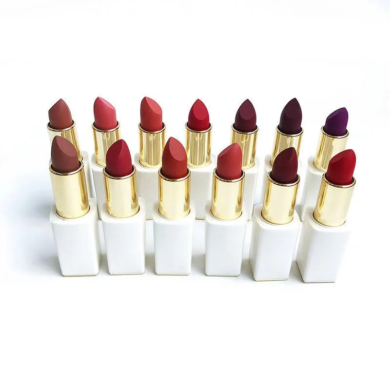 13 Colors No Logo Natural Vegan Cruelty Free Organic Private Label Lipstick Matte Lipstick