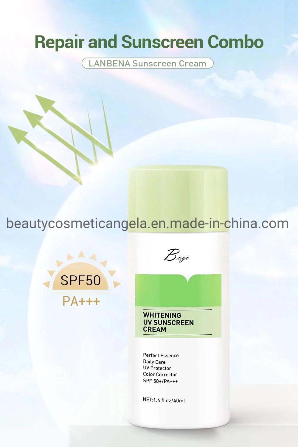 SPF50+ UV Face Sunscreen Sunblock Cream Moisturizing Skin Facial Body Skin Care