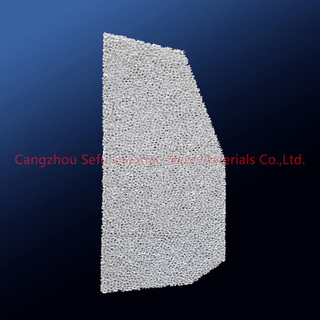 Alumina Ceramic Foam Filter with Three-Dimensional Structure for Filtration of Molten Aluminum