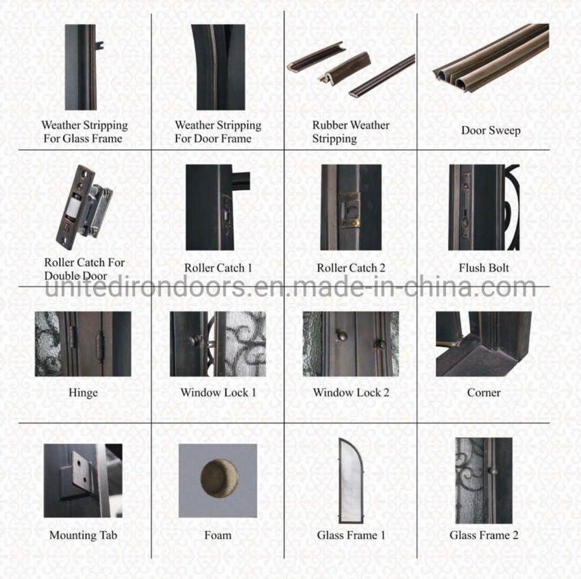 American Standard Elegant Steel Door/Wrought Iron Door/ Entry Gate /Metal Gate