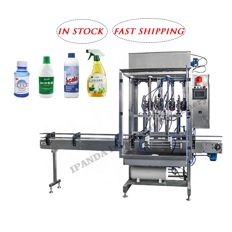 Automatic Machinery Hand Lotion Liquid Soap Disinfectant Hand Sanitizer Liquid Bottle Filling Machine Production Line