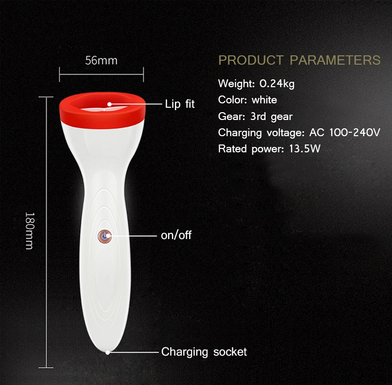 Newowo Wholesale Portable Silicone Electric Lip Plumper Enhancer Device in Natural Lip for Beauty Cosmetics