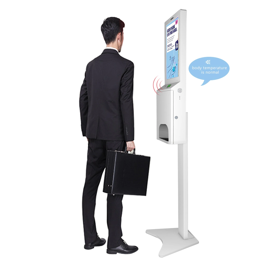 21.5 Inch Auto Hand Sanitizer Dispenser Kiosk Automatic Hand Sanitizer Dispenser Kit Hand Sanitizer Digital Display