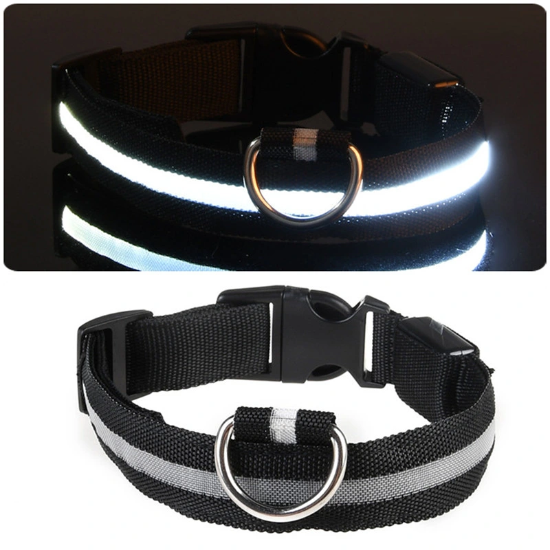 Pet Supplies USB Rechargeable Pet Dog LED Glowing Collar Pet Luminous Flashing Necklace Outdoor Walking Dog Night Safety Collar