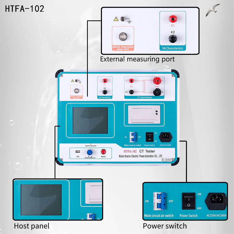 Htfa-102 Current Transformer Analysis Device CT PT Excitation Curve Testing