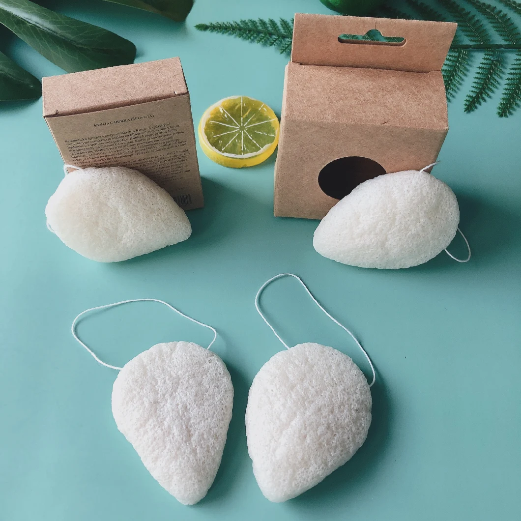 Organic Konjac Sponge Facial Cleansing Body Scrub Natural Exfoliating Sponges for Skin Care