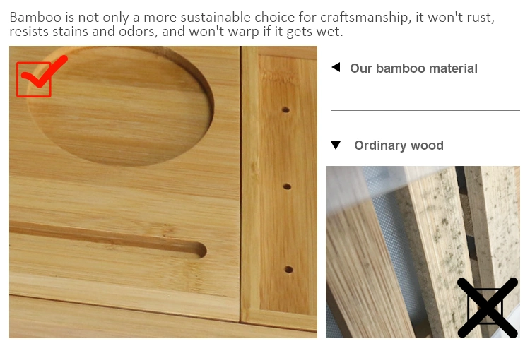 Anti-Microbial Bathtub Caddy and Bed Tray Combo Premium Bamboo Wood with 2 Lavender Bath Bombs