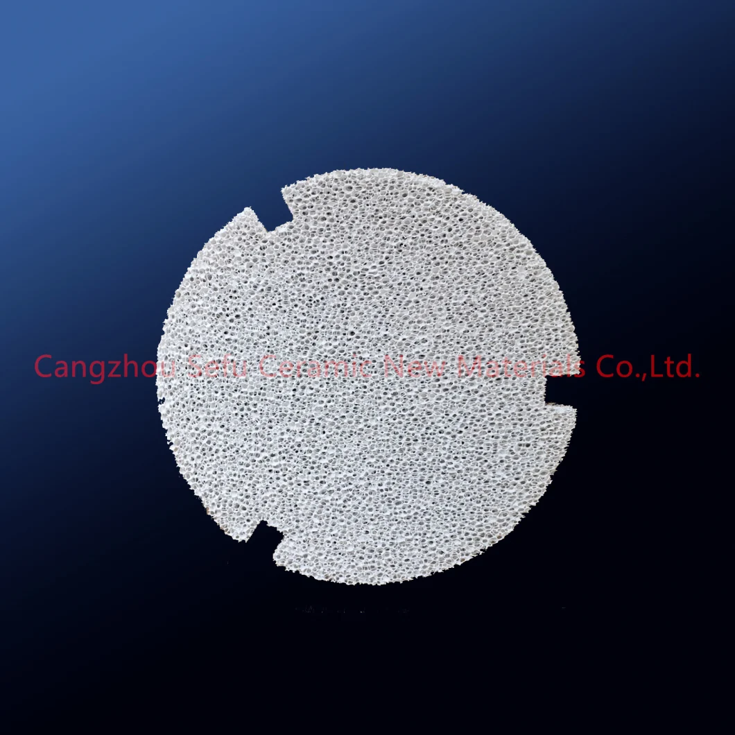 Alumina Ceramic Foam Filter with Three-Dimensional Structure for Filtration of Molten Aluminum