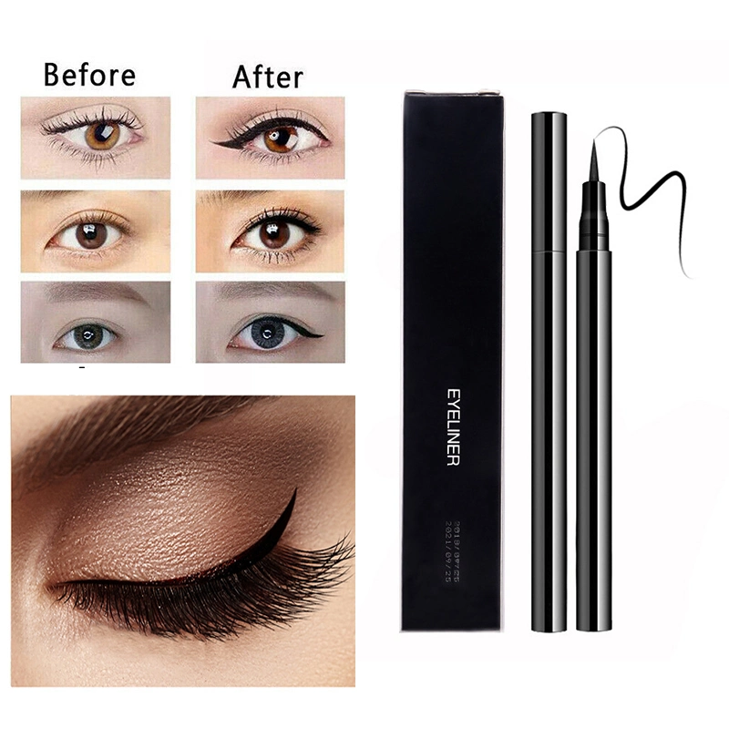 Black Eyeliner Quick-Drying Waterproof Pen Liquid Smooth Makeup Eyeliner