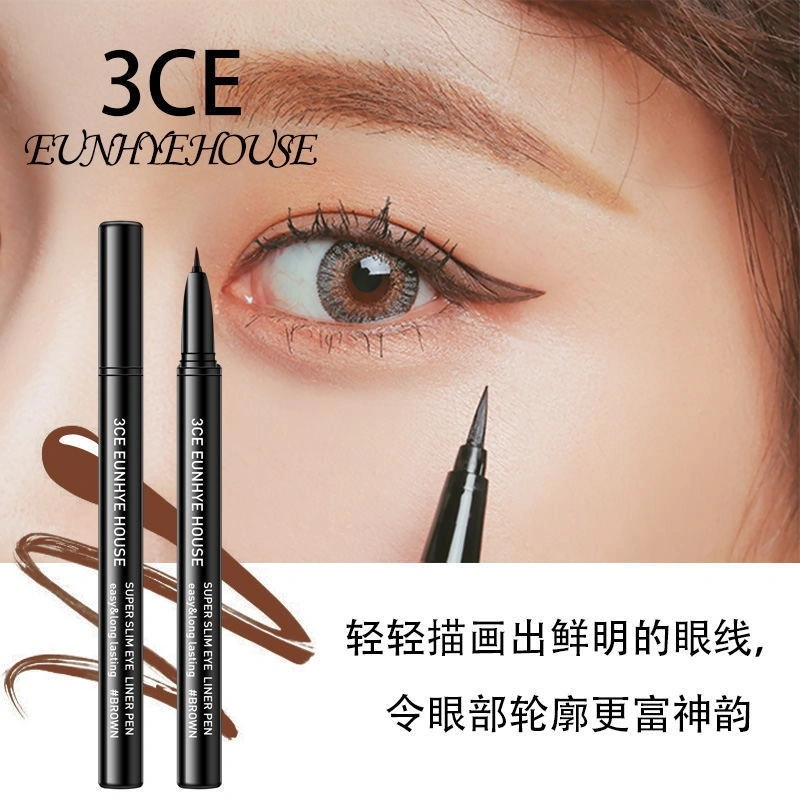 EL11 3ce Eunhye House Eyeliner, Waterproof, Sweat Resistant, Durable, Black Coffee Colored Eyeliner