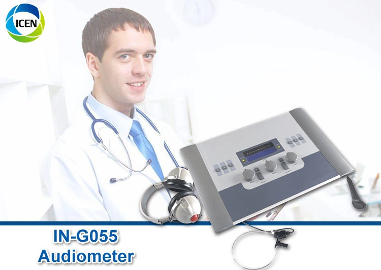 IN-G055 Portable Hearing Test Impedance Screening Pure Tone Audiometer Headphone