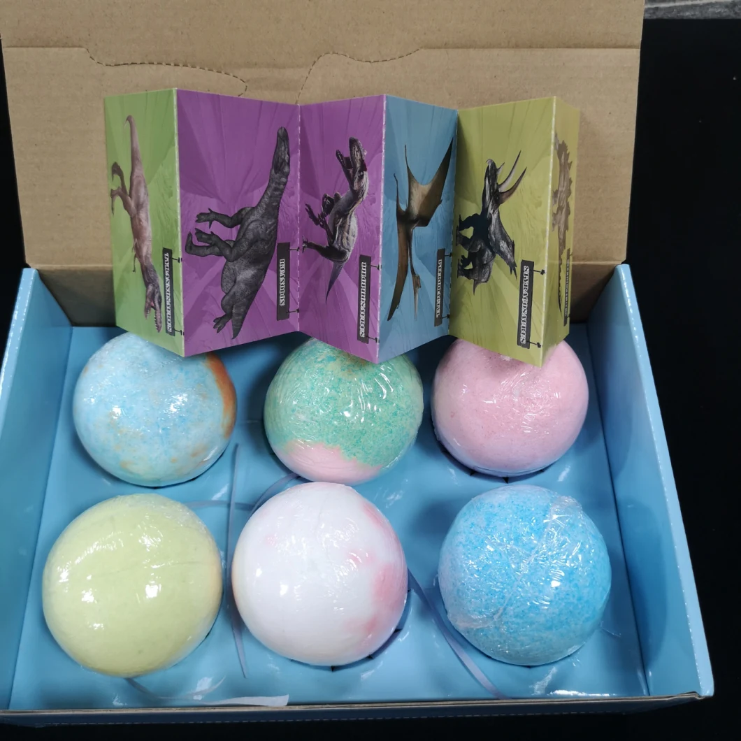 SPA Bomb Dinosaur Egg Bath Bombs with Funny Dinosaur Card