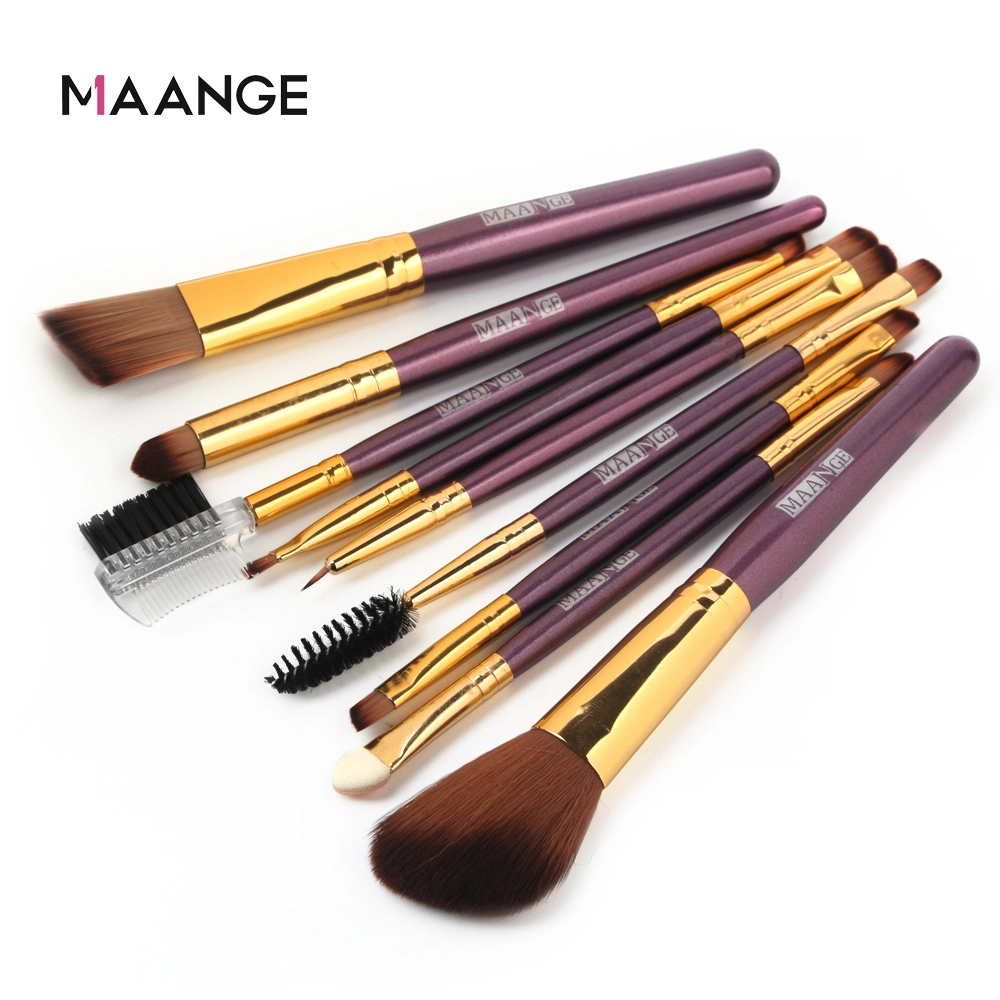 Wholesale 9PCS Cosmetics Make up Brush Beauty Powder Eye Shadow Makeup Brushes Set Christmas Gifts