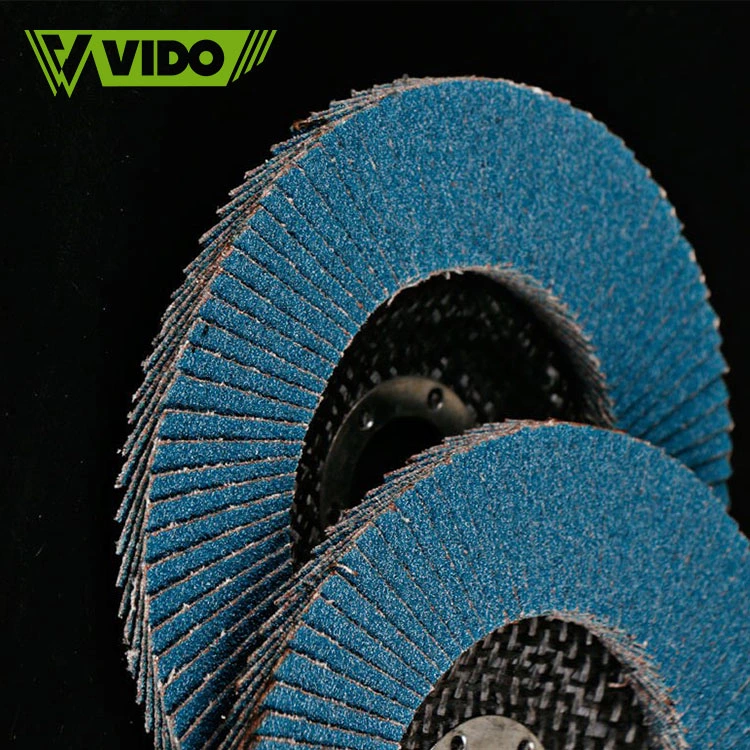 Vido Calcined Zirconium 100mm 4in P60 Grinder Flap Disc for Stainless Steel Polishing
