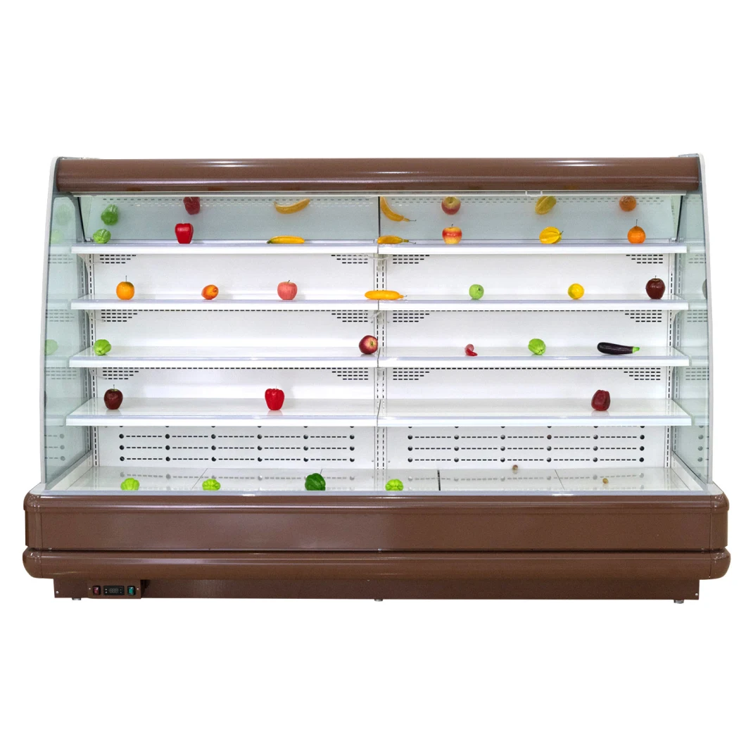 Supermarket Refrigerated Cabinet Beverage Open Chiller Retail Fridge