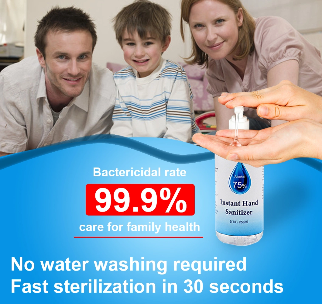 75% Alcohol Quick Drying Disinfection 99.9% Skin Disinfectant Hand Sanitizer