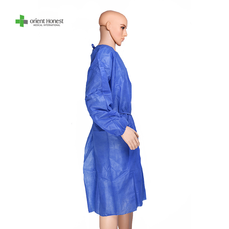 Single Use Non-Sterilized Scrubs Disposable Nonwoven Protective Gowns Single Use Impervious Scrubs Medical Suppliers