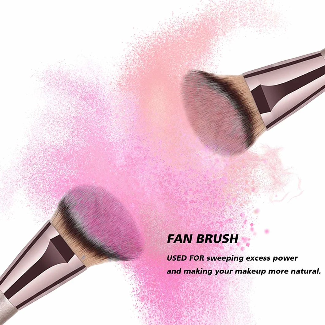 Foundation Makeup Brush Premium Synthetic Foundation Brushes, Cream or Flawless Powder Blush Cosmetics - Buffing, Stippling, Gold Color Cosmetics Brushes