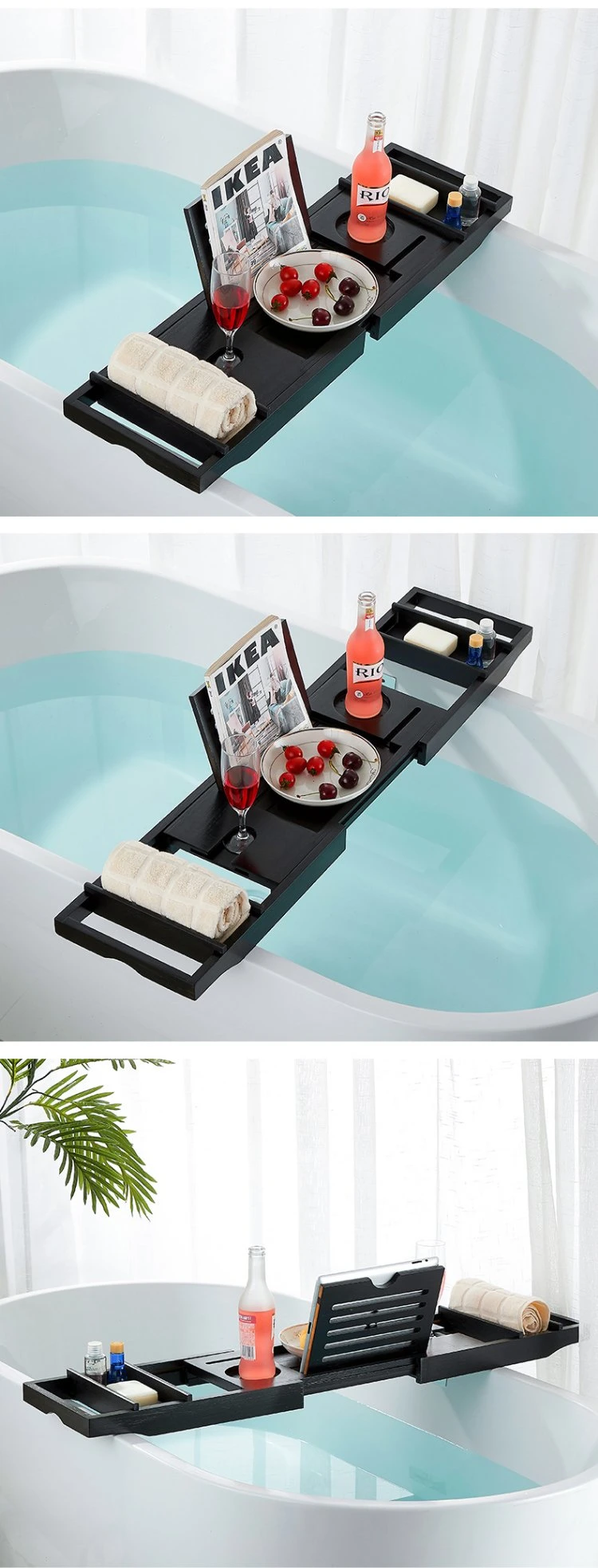 Premium Bamboo Bathtub Tray Caddy Gift Idea for Loved Ones