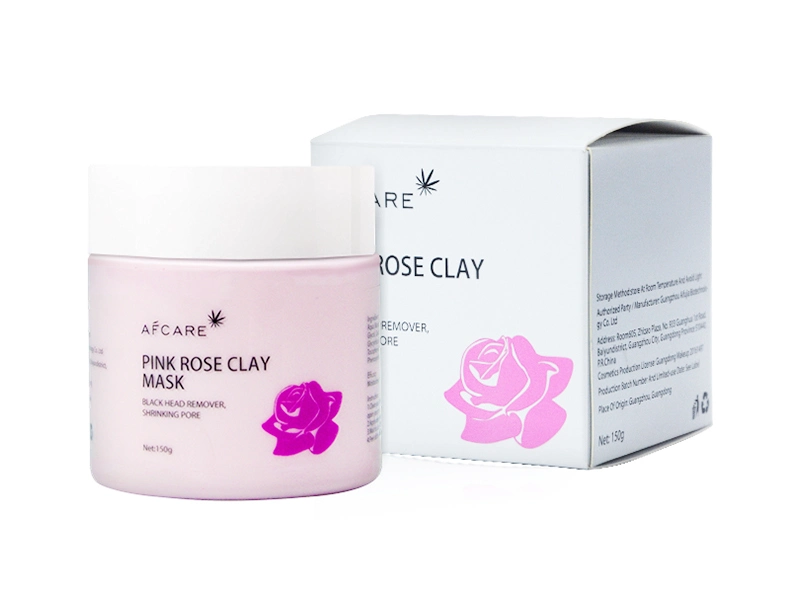 Unisex Skin Care Anti Acne Clearing Pores Purifying Hydrating Cleaning Facial Rose Pink Clay Mask