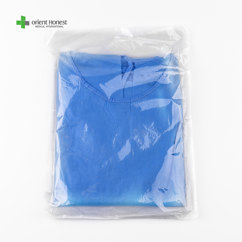 Single Use Non-Sterilized Scrubs Disposable Nonwoven Protective Gowns Single Use Impervious Scrubs Medical Suppliers