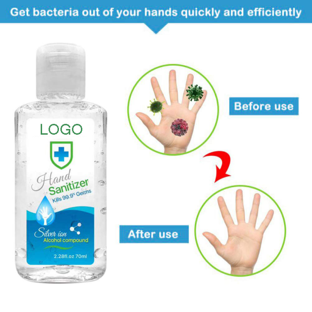 Many Sizes 30ml/50ml/60ml/100ml/250ml/300ml/500ml/1L/5L Waterless Desinfection Alcohol Hand Sanitizer Gel Liquid