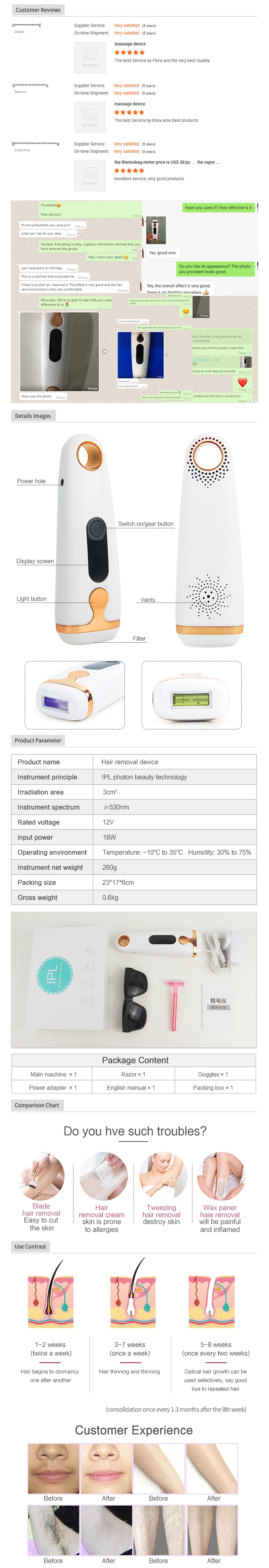 Top Trending Products Hair Removal IPL Laser Beauty Products for Women