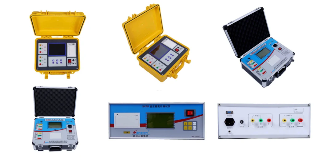 Single Phase and Three Phase Turns Ratio Tester Automatic TTR Meter Transformer Turns Ratio Measuring Instrument