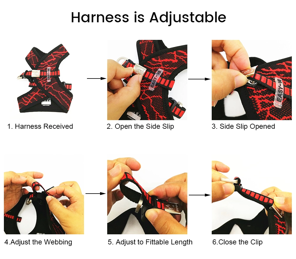 Pet Dog Harnesses Adjustable Safety Dog Training Walking Vest Harness Puppy Harness