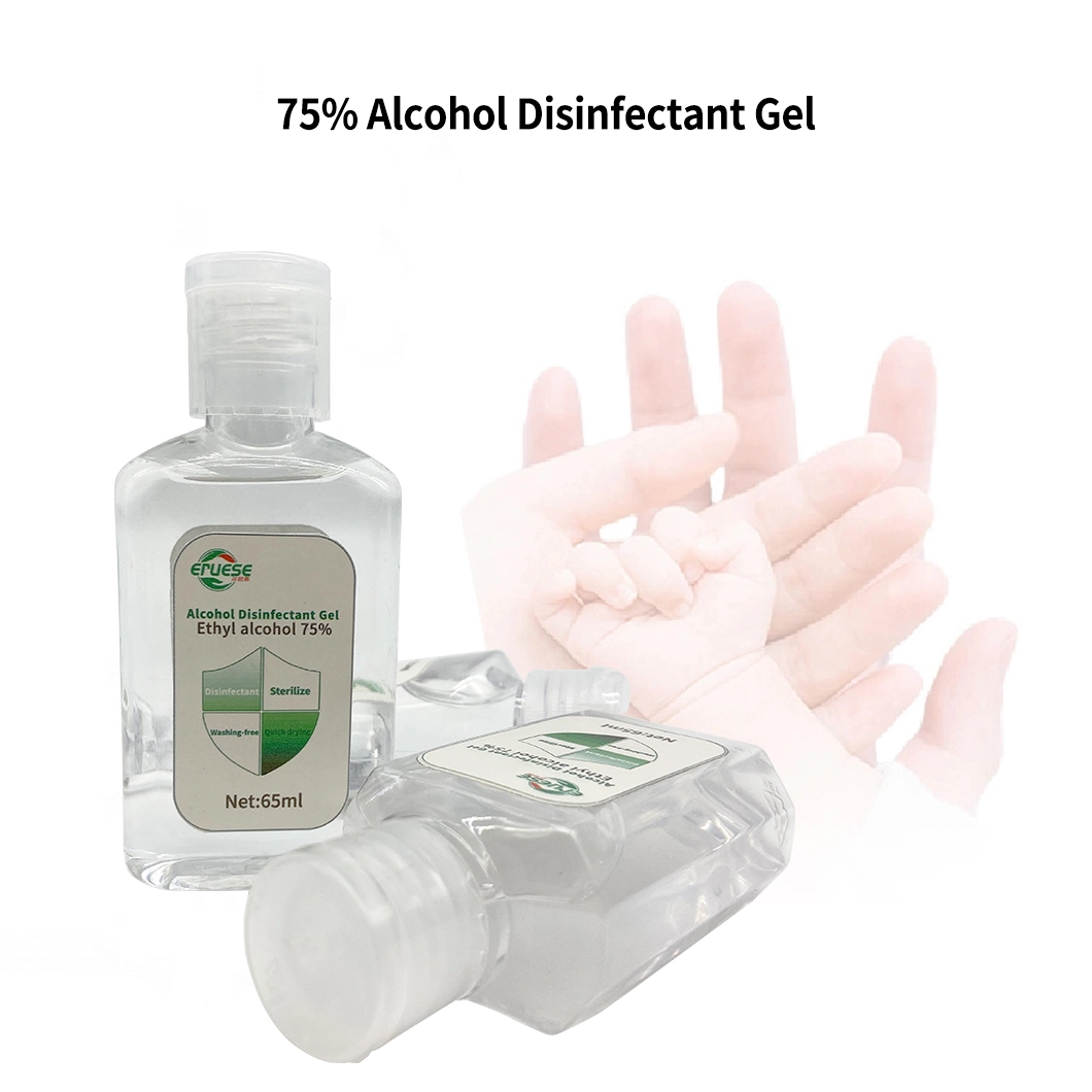 75% Alcohol Hand Sanitizer 65ml Waterless Sanitizer Effective Sterilization Gel