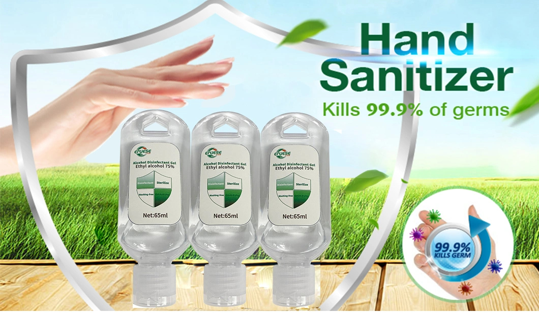 65ml 75% Alcohol Moisture Disinfectant Hand Sanitizer Gel MSDS Certification