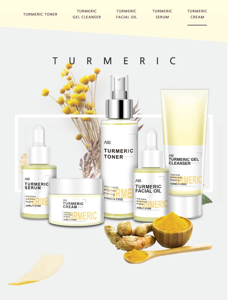 Private Label Anti-Acne, Moisturizing, Brightening Turmeric Facial Cream Skin Whitening Face Cream