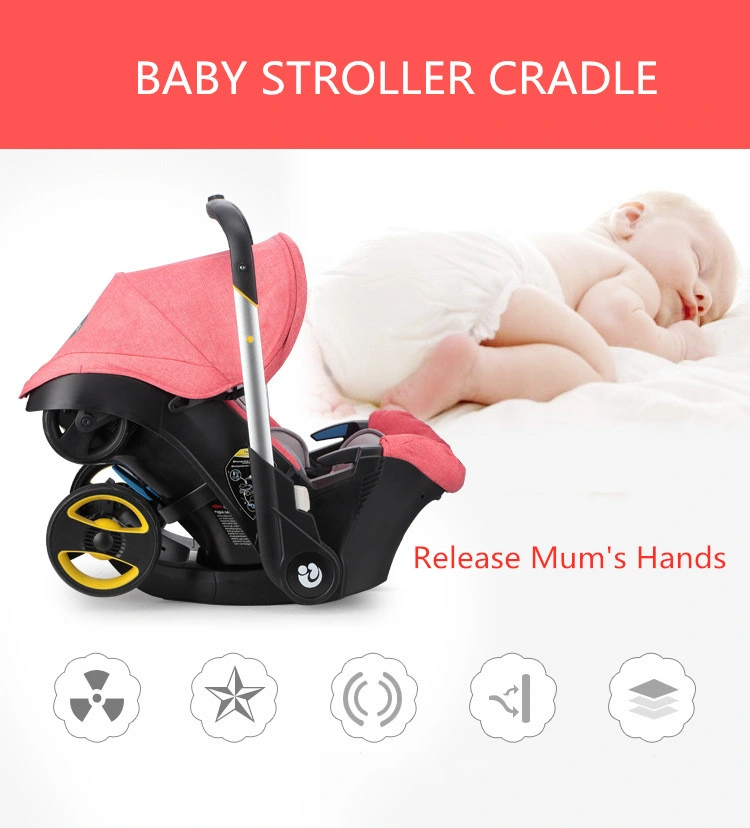 Foldable Infant Carrier, Baby Safety Seat, Multifunctional Baby Stroller