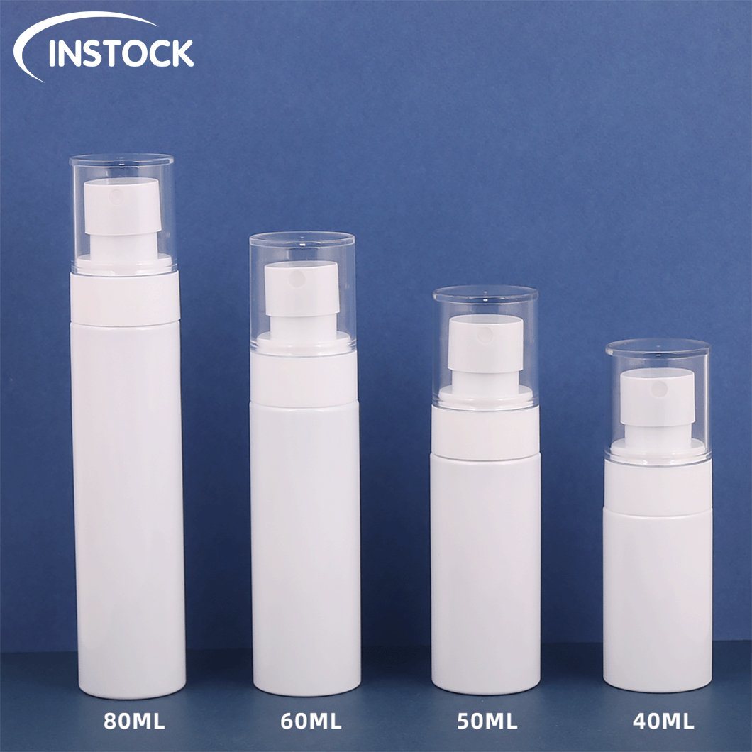 80ml Press Pump Cap Makeup Spray Airless Bottle Plastic Skincare Cosmetic Packaging