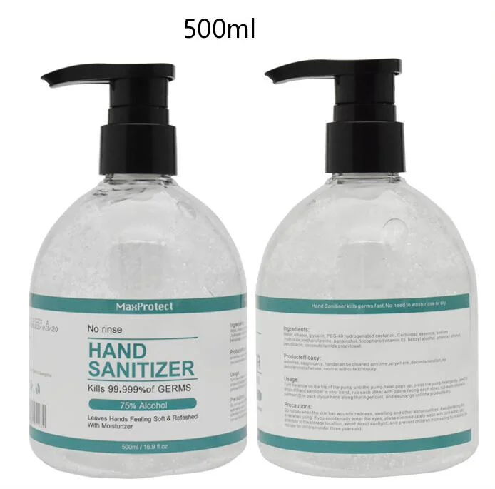 OEM Private Label Antibacterial Gel 75% Alcohol Waterless Disinfectant Hand Sanitizer Gel