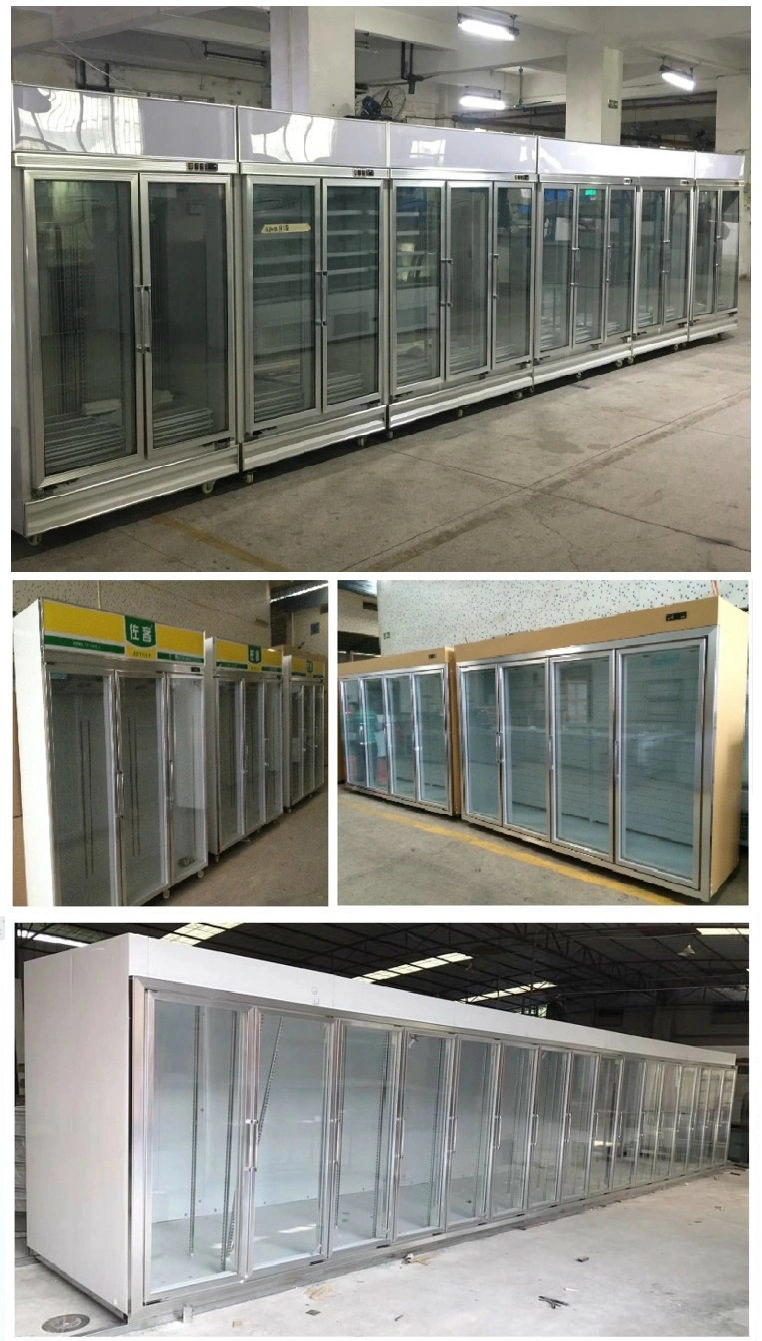 Supermarket Vertical Refrigerated Showcase for Beverage