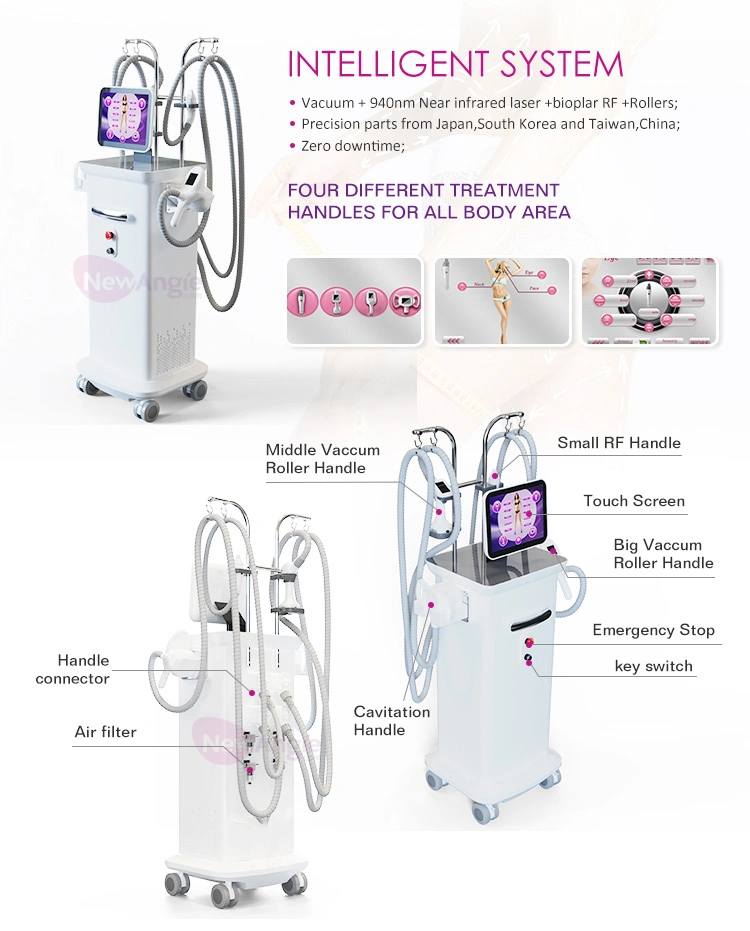 4 in 1 Salon Use Machine Vacuum Skin Tightening RF Facial Body Skin Care Fat Removal Body Shape