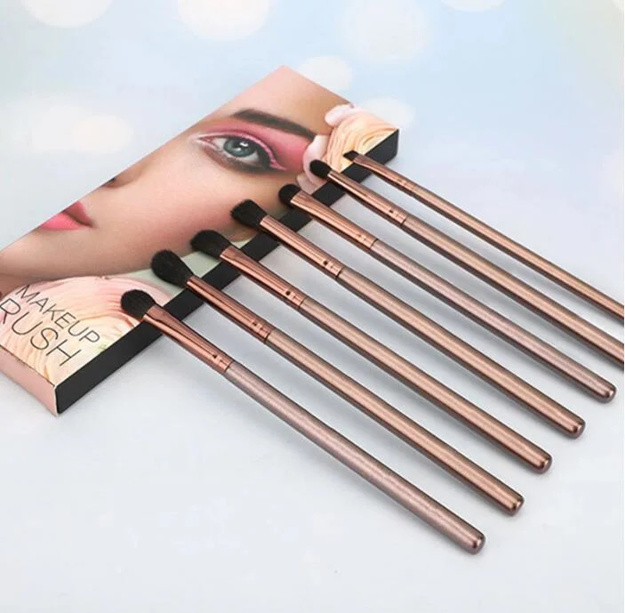 7PCS Eye Shadow Brush Set Animal Hair Eye Brow Brush