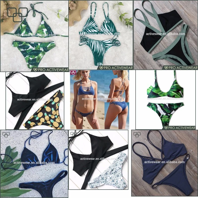 2019 New Design Custom Bra and Sexy Swimwear with Pattern