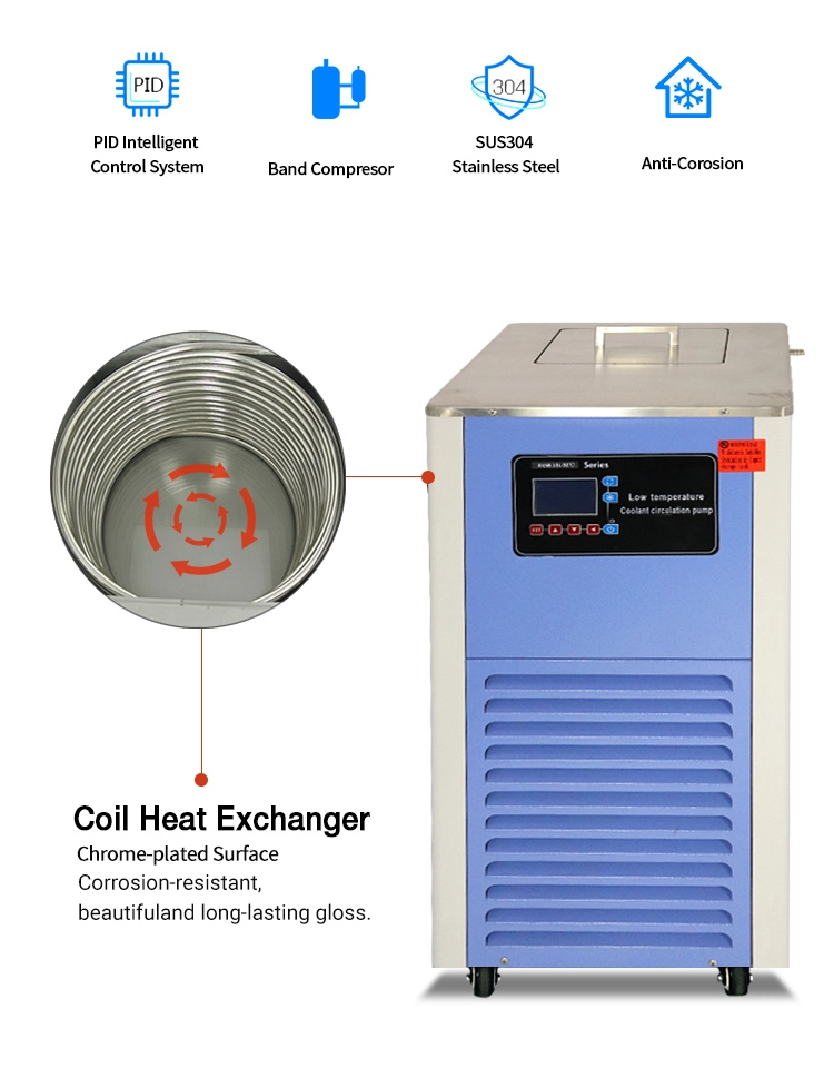 Low Temperature Refrigerated Liquid Circulating Pump Cooling Chiller