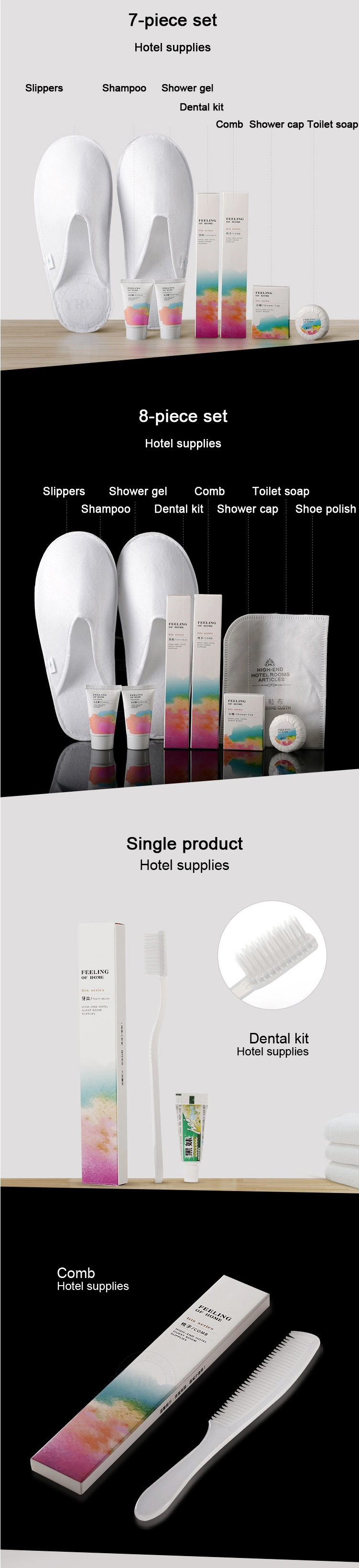 Wholesale Disposable Bathroom Hotel Toiletries Hotel Amenity Set