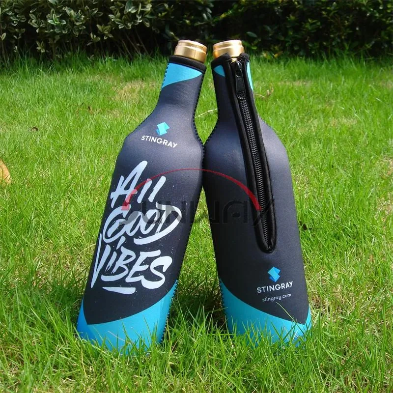 Neoprene Custom Size Insulated Beverage Wine Champagne Beer Bottle Cooler (BC0006)