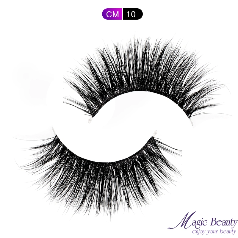 100% Handmade Clear Band Fashionable Eyelashes Beauty False Eyelash Invisible Band Mink Eye Lashes for Cosmetics