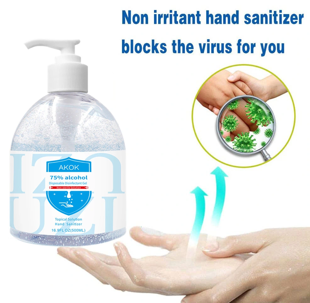 300ml Antibacterial 75% Alcohol Liquid Gel Disinfectant Hand Sanitizer Gel