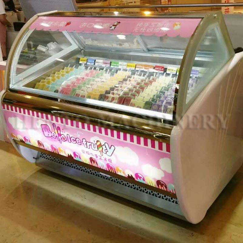 Freezer Display For Ice Cream / Mini Ice Cream Display Freezer