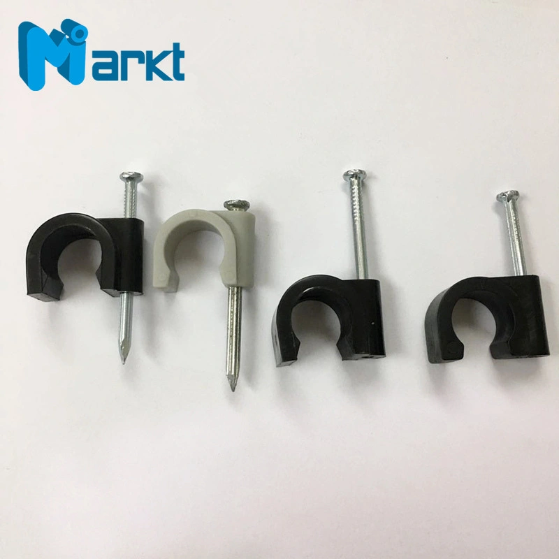 Pex Tube Clamp with Nail Gray Color Black Color