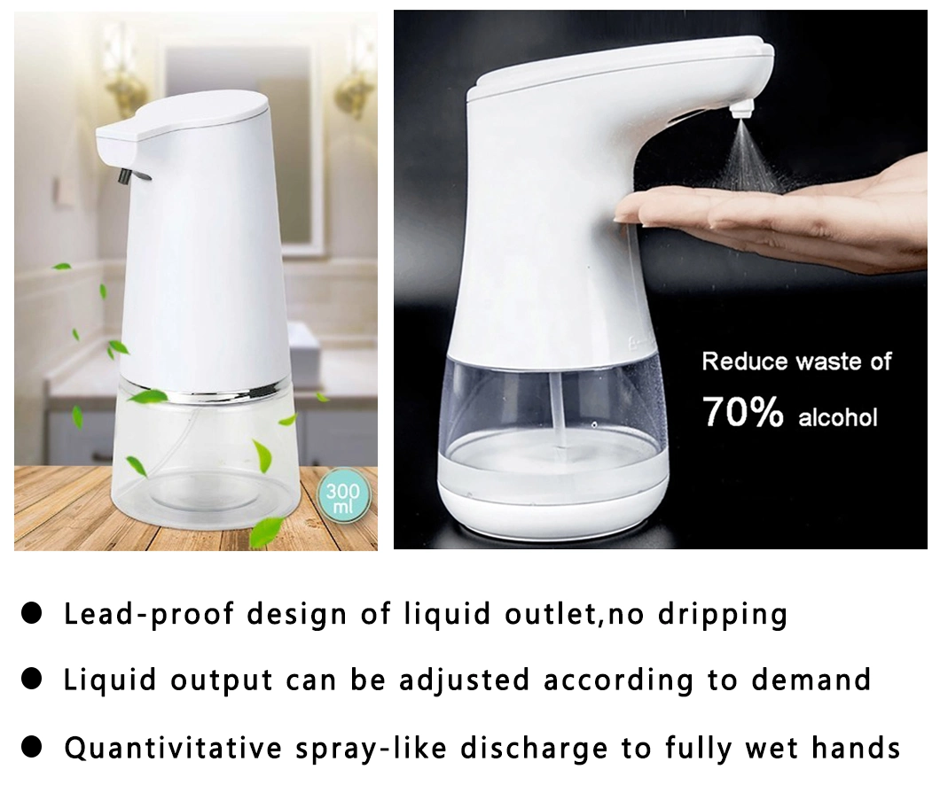 5V USB Ipx4 Auto Hand Foam Soap Touchless Hand Sanitizer Dispenser