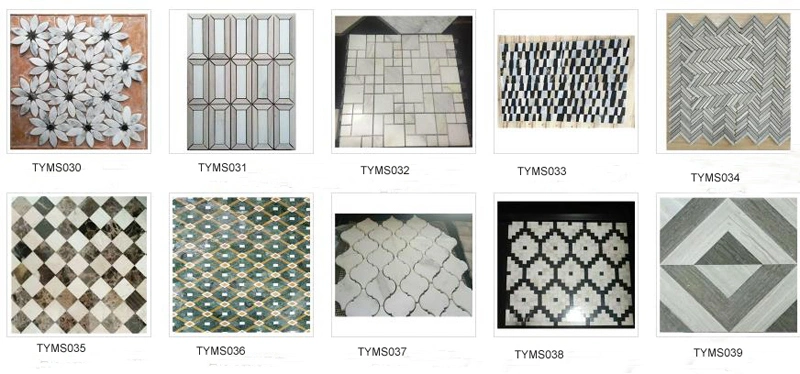 Basket Weave Design Marble Mosaic for Kitchen/Batheroom Floor/Wall Decoration